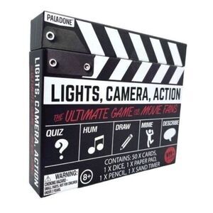 Movie Trivia Game Lights, Camera, Action New